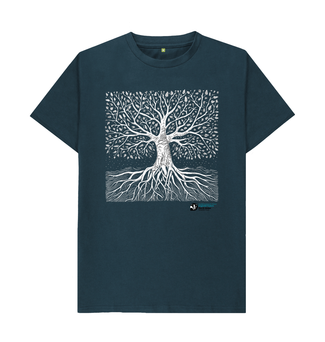 Denim Blue Printed T-shirt