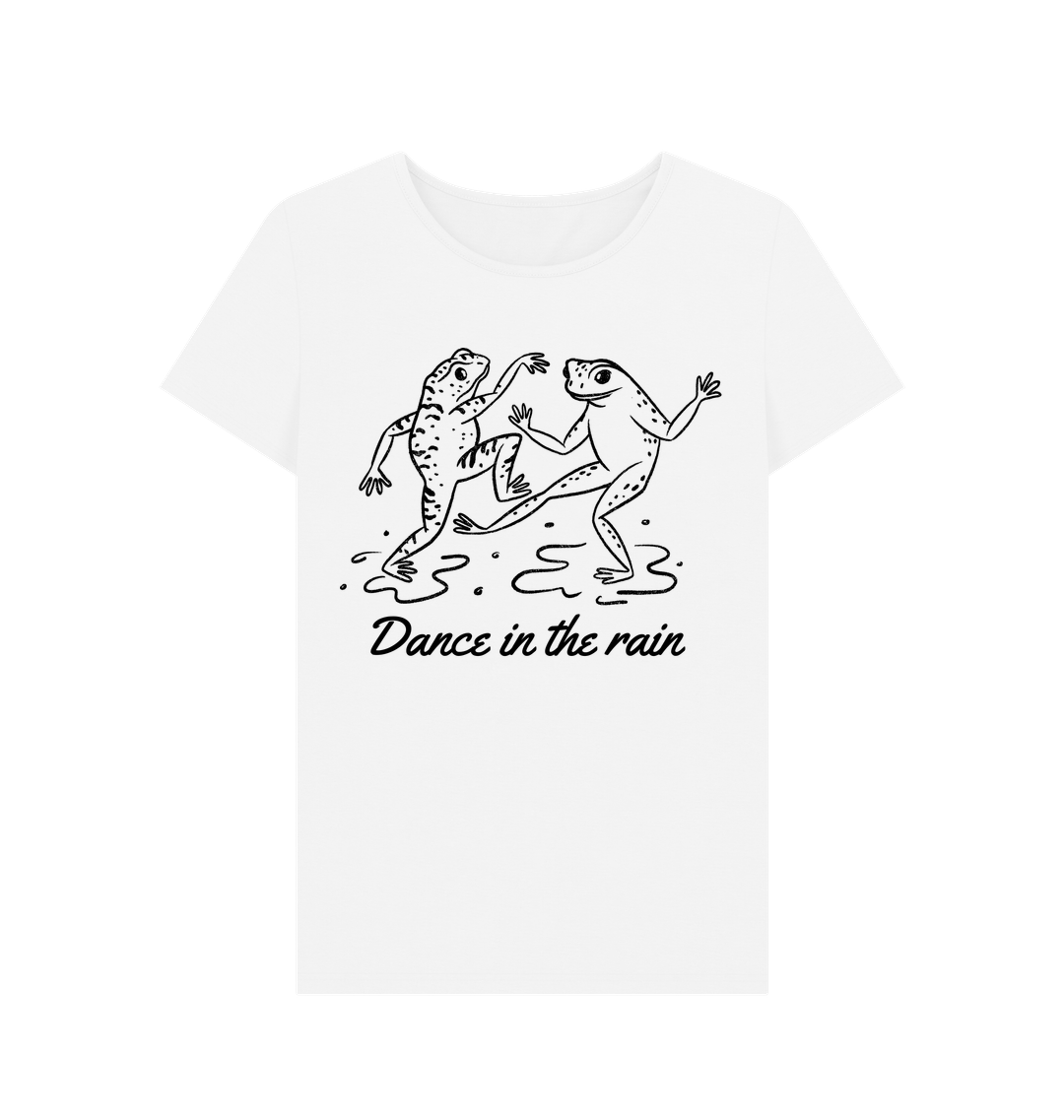 White Printed T-shirt Front