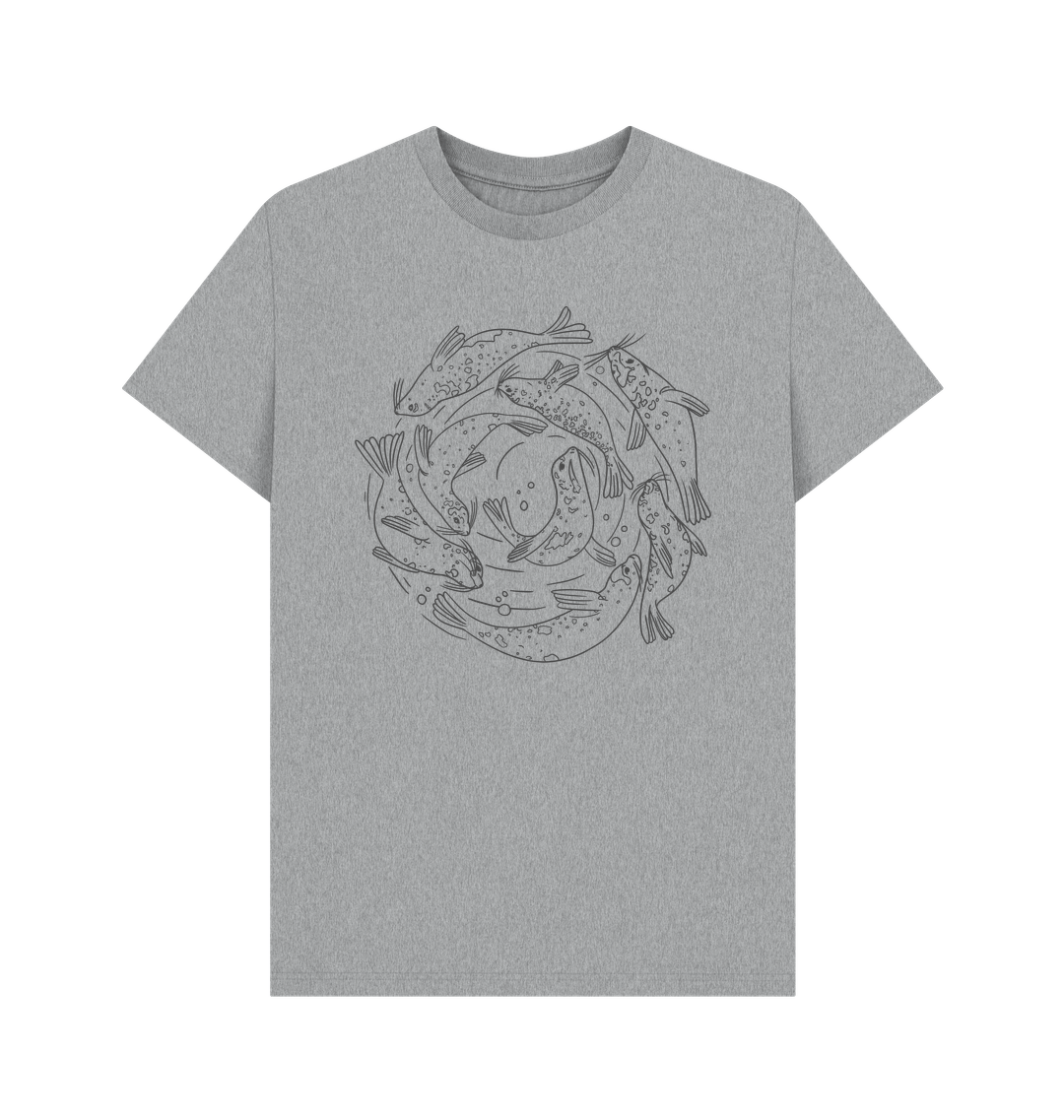 Athletic Grey Printed T-shirt