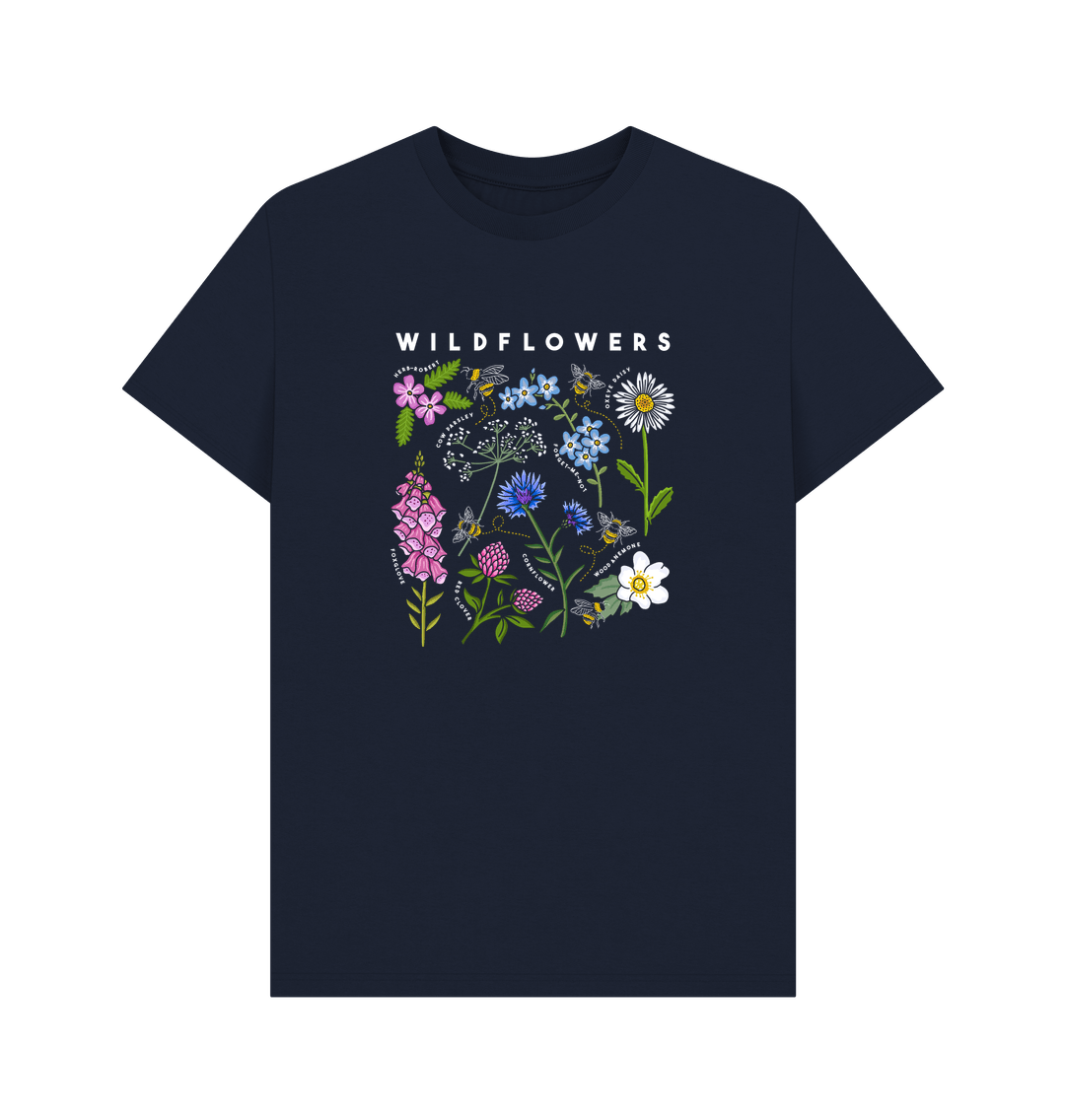 Navy Blue Printed T-shirt