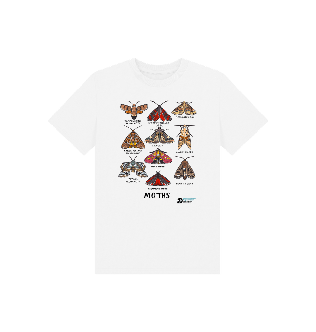 White Kids Moths Species T-Shirt