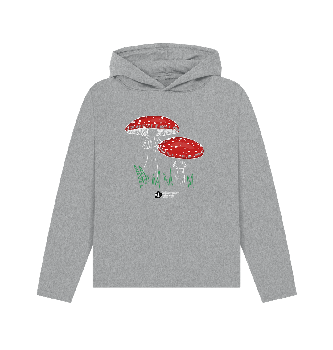 Athletic Grey Printed Hoody