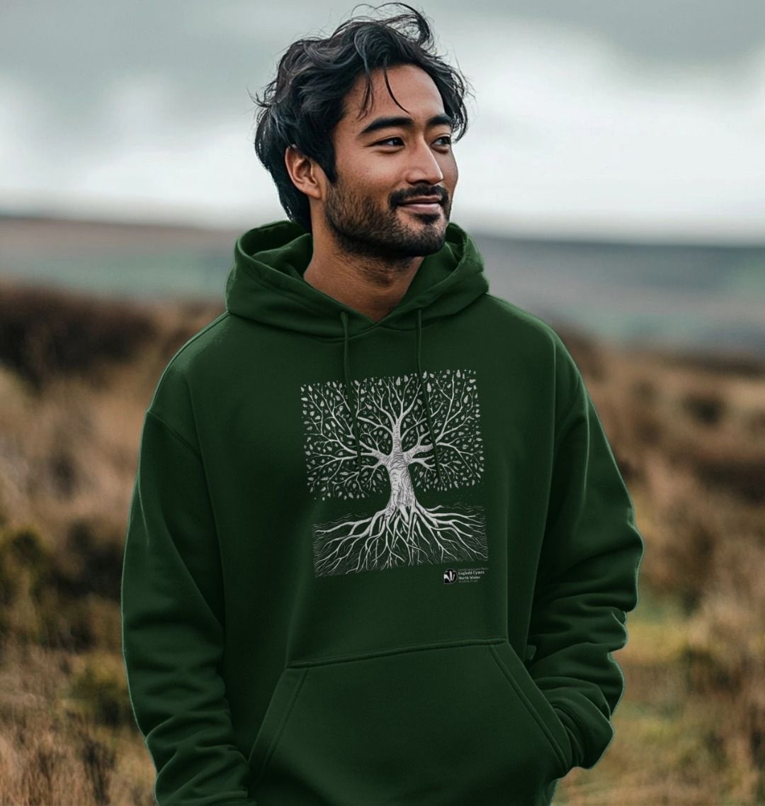 Unisex tree hoodie