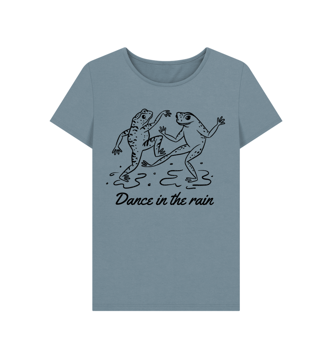 Stone Blue Printed T-shirt Front