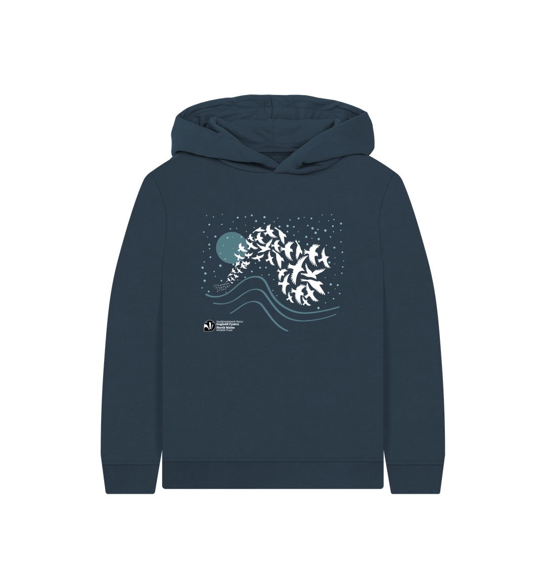 Navy Blue Winter Murmuration Hoodie (Kids)