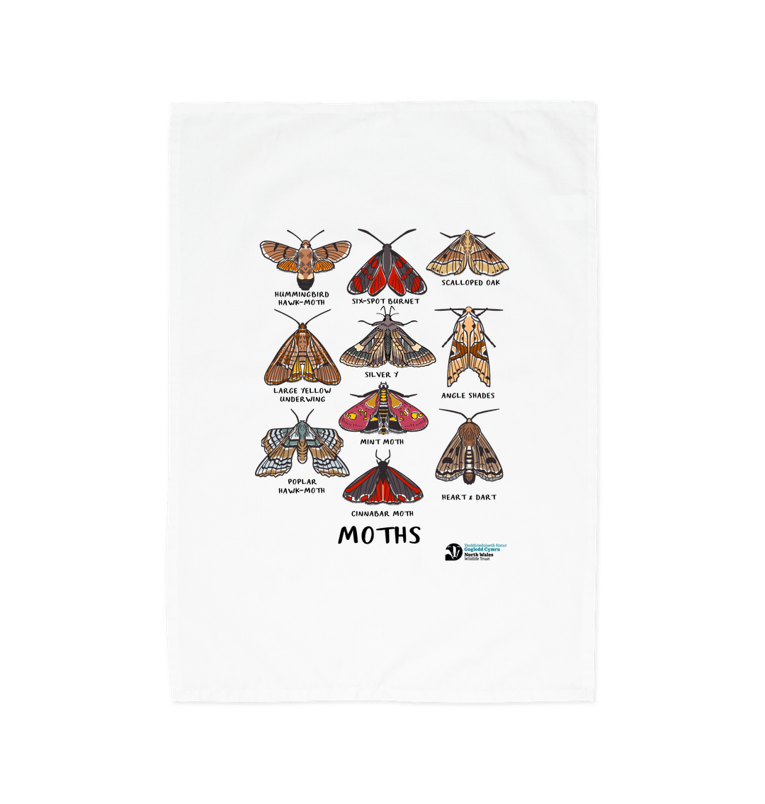 White Printed Tea Towel