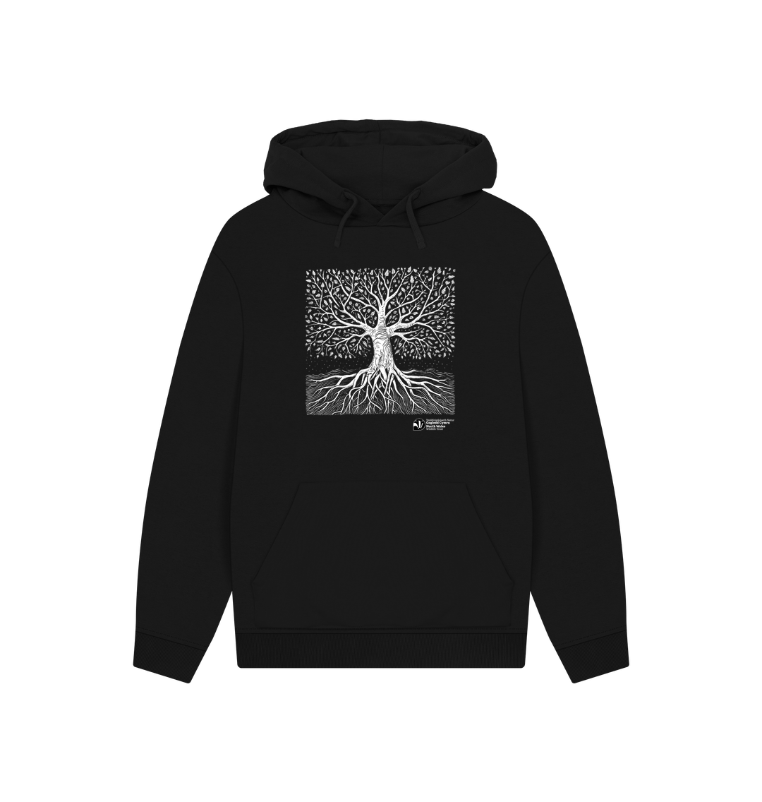 Black Printed Hoody
