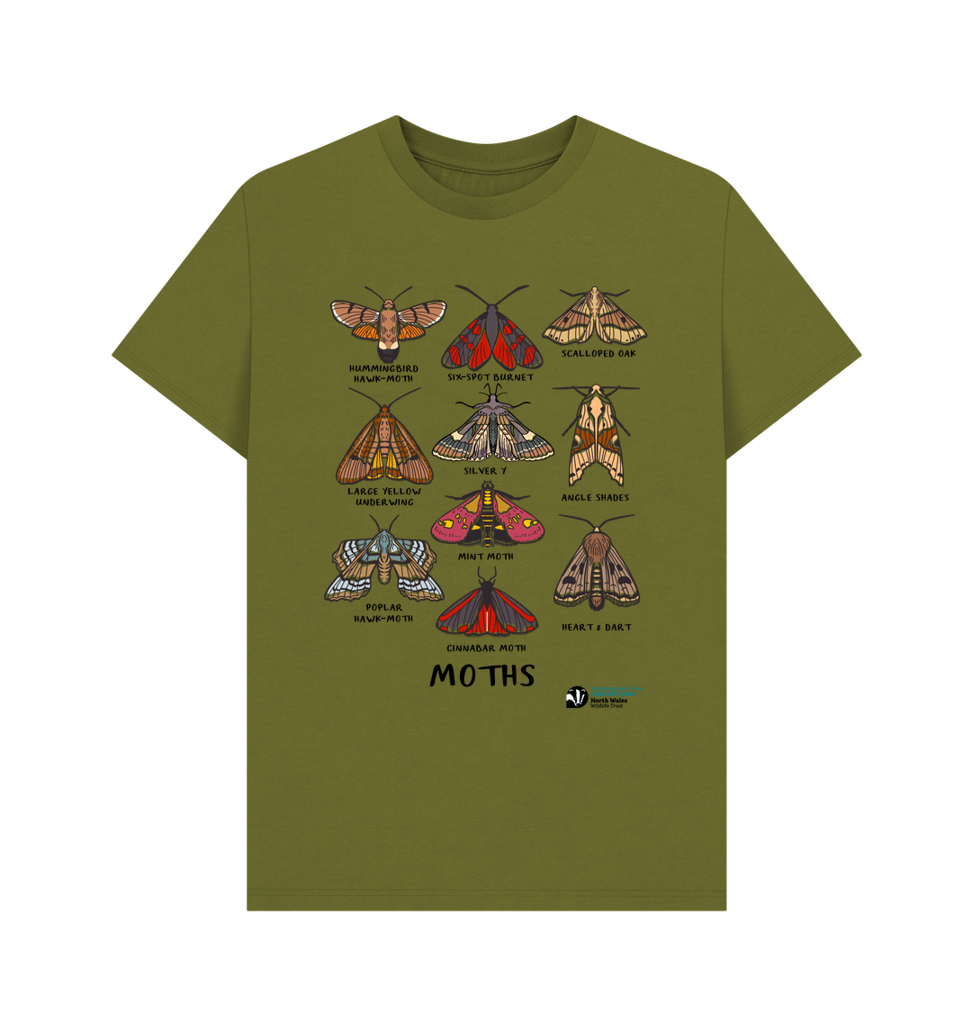 Moss Green Printed T-shirt Front