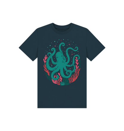 Denim Blue Printed Kids T-Shirt
