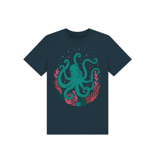 Denim Blue Printed Kids T-Shirt