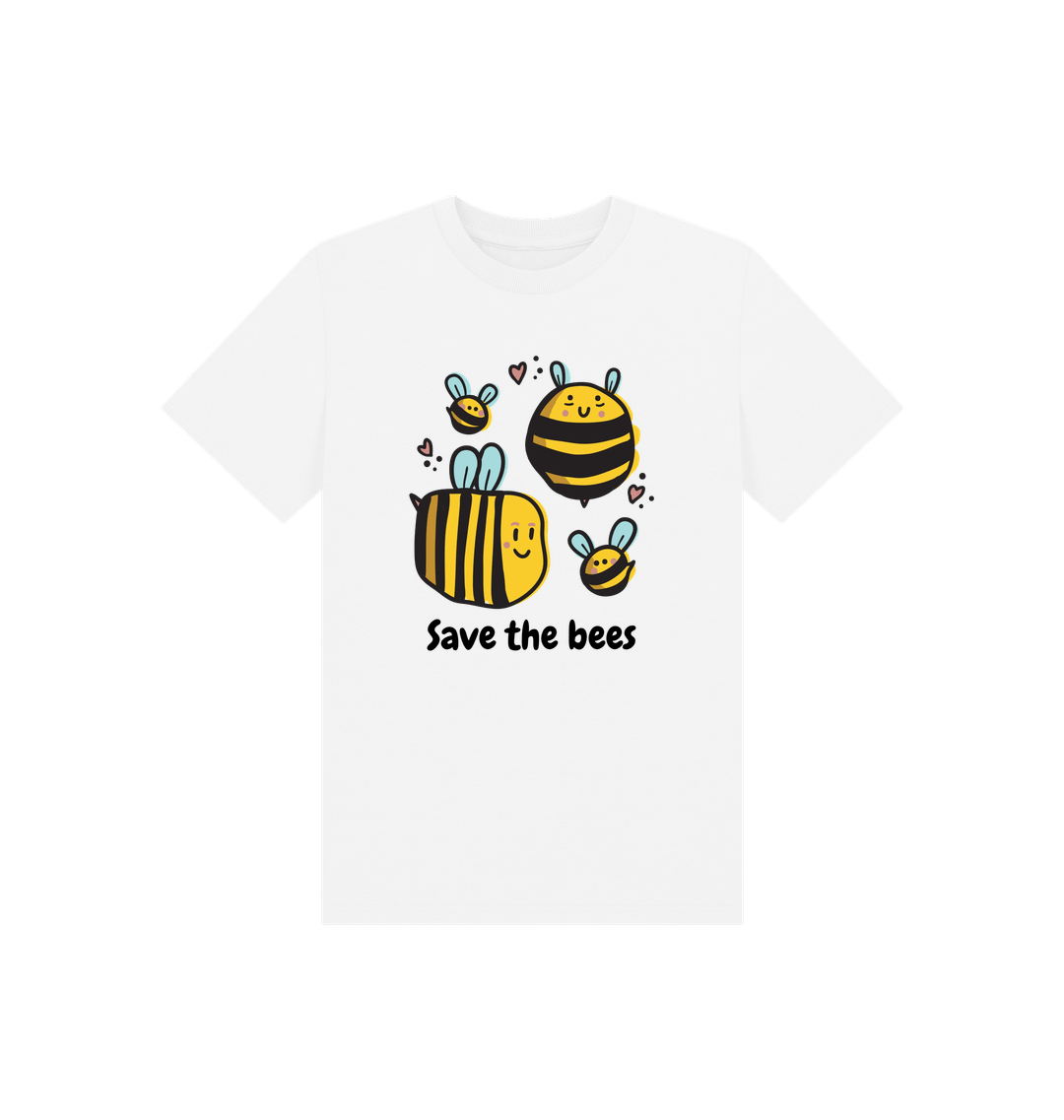 White Printed Kids T-Shirt