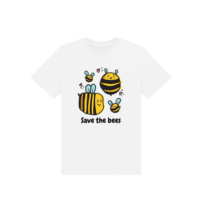 White Printed Kids T-Shirt