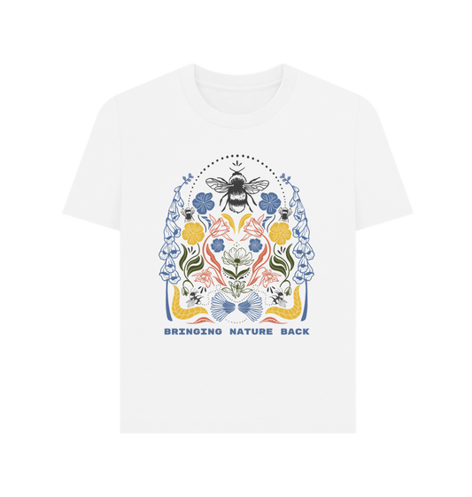 White Printed T-shirt Front