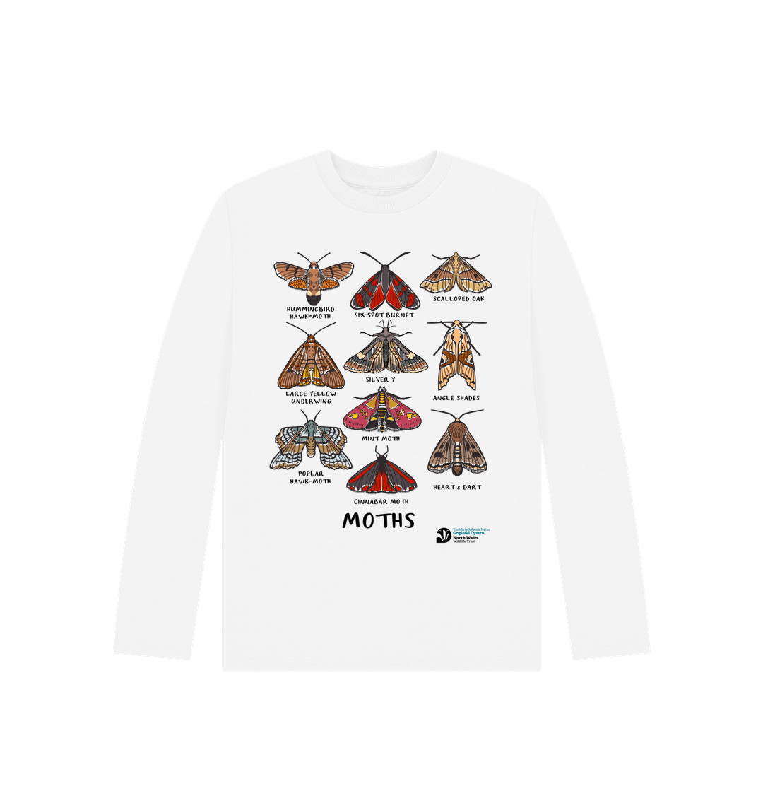 White Moths long-sleeved top (Kids)