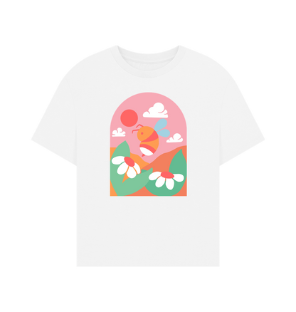 White Printed T-shirt Front