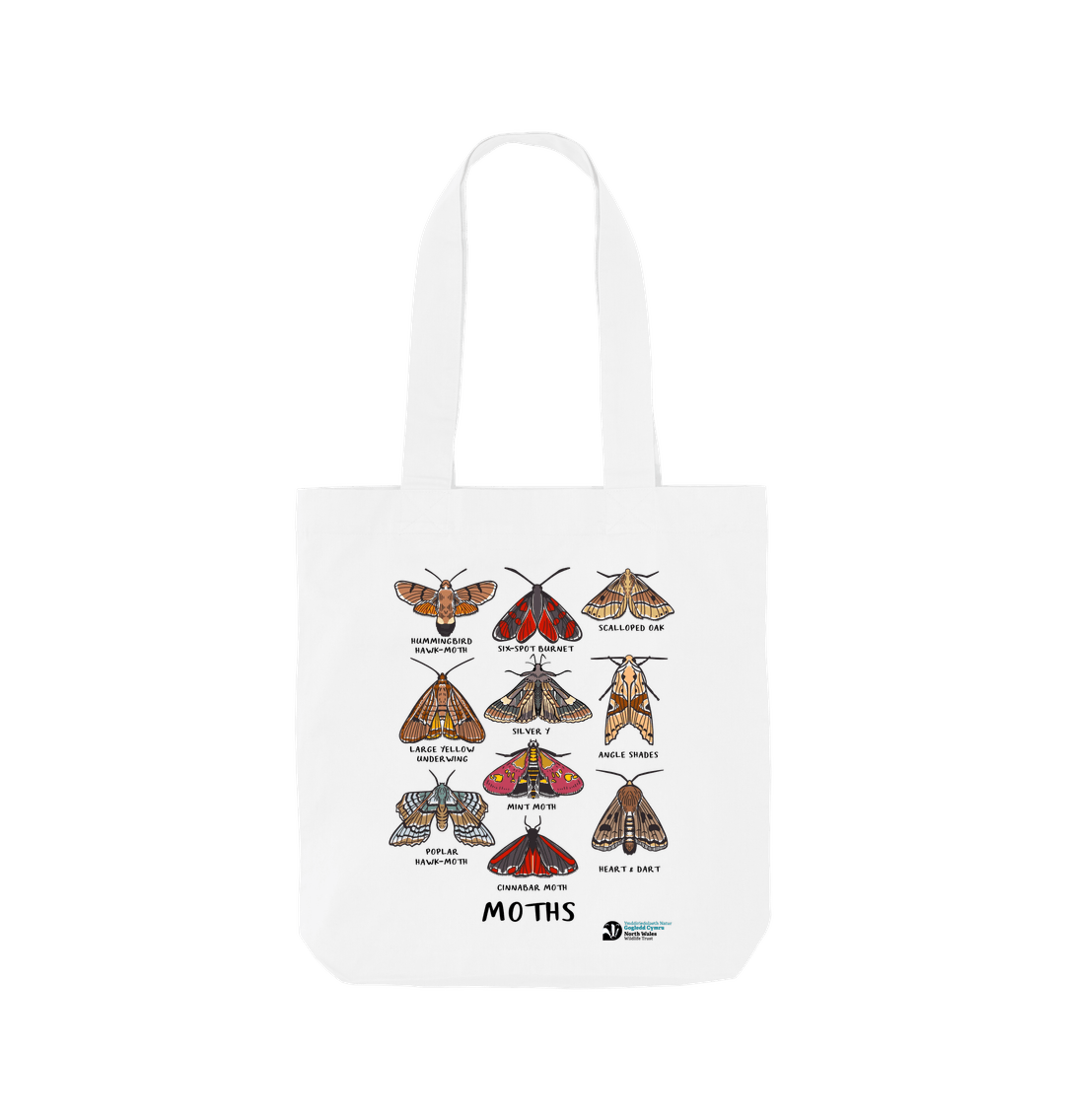 White Moth tote bag