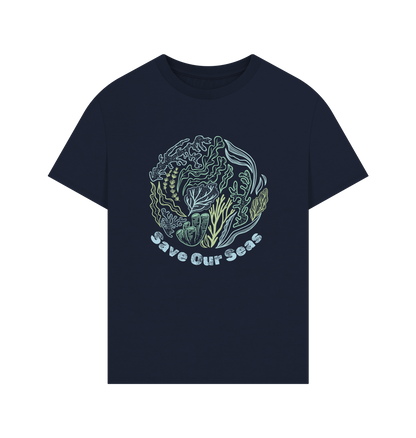Navy Printed T-shirt