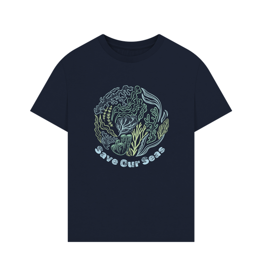 Navy Printed T-shirt