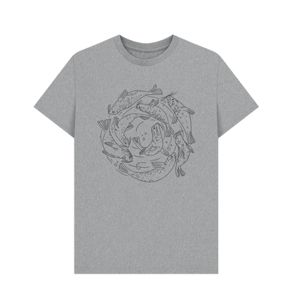 Athletic Grey Printed T-shirt