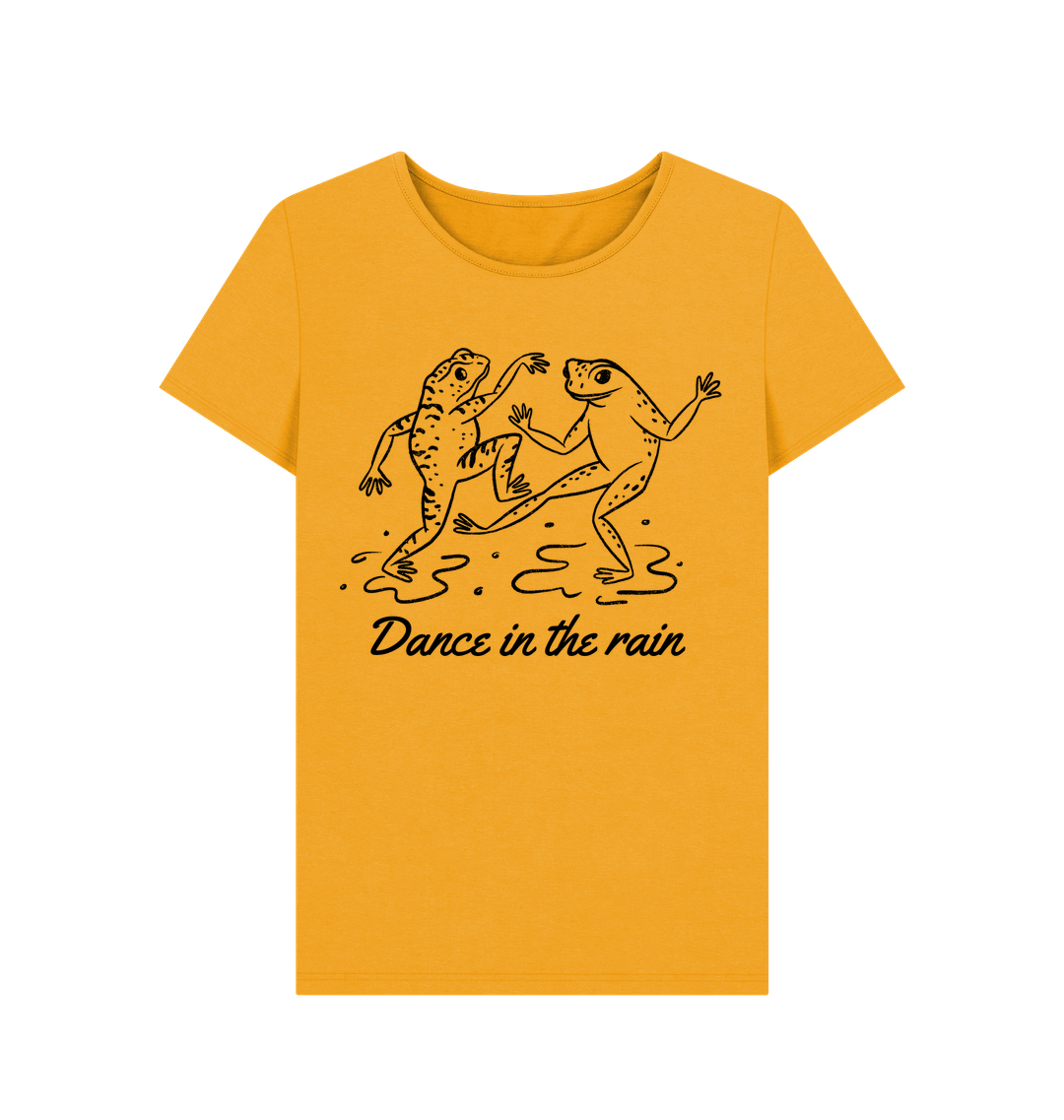 Mustard Printed T-shirt Front