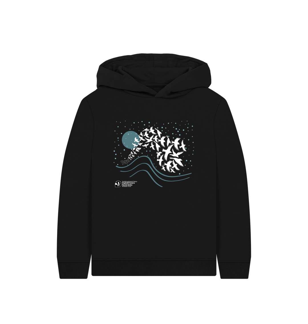 Black Winter Murmuration Hoodie (Kids)