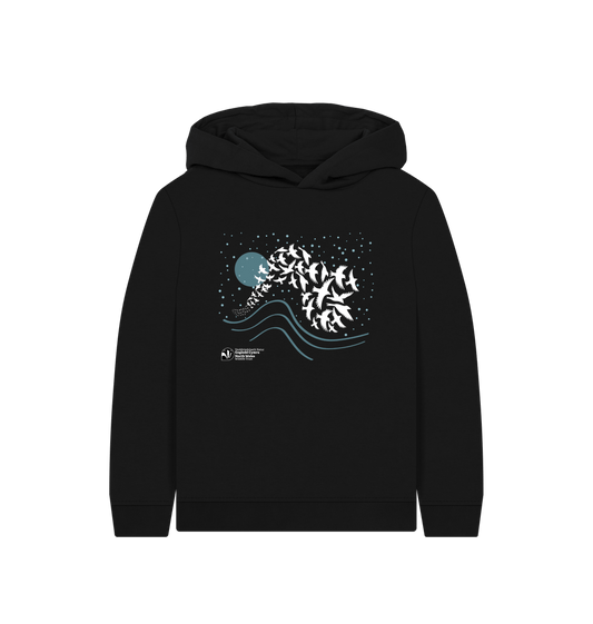 Black Winter Murmuration Hoodie (Kids)
