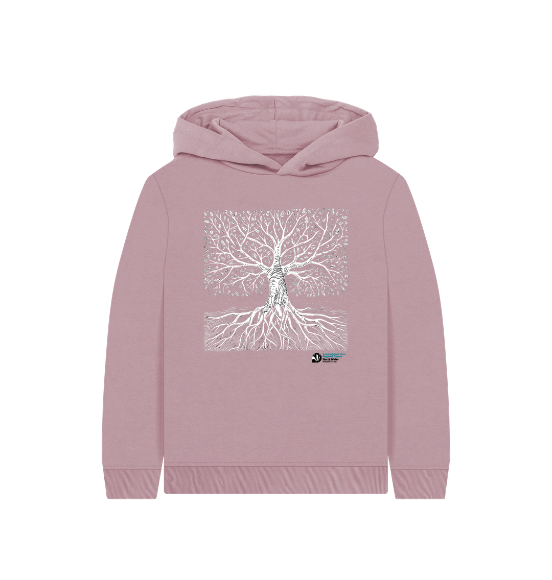 Mauve Tree Hoodie (Kids)