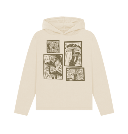 Oat Printed Hoody Front