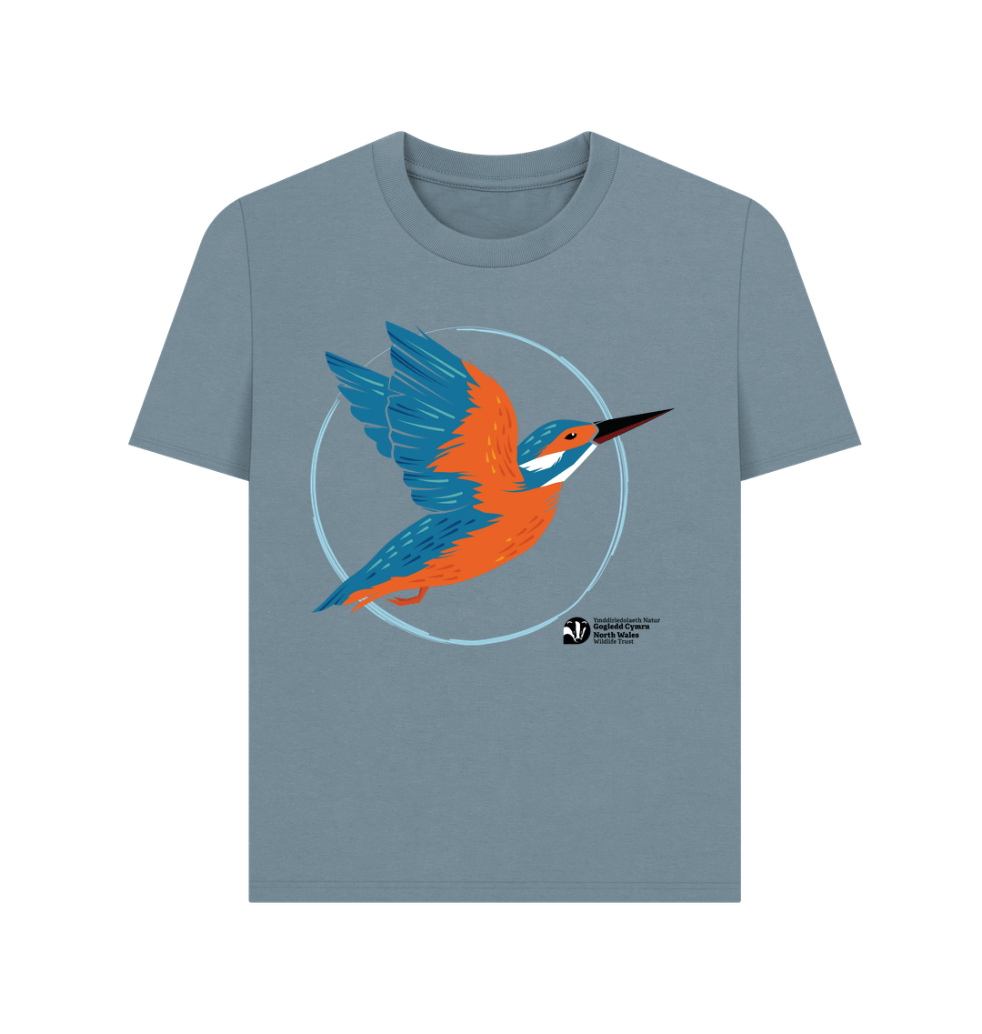 Stone Blue Printed T-shirt