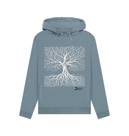 Stone Blue Printed Hoody