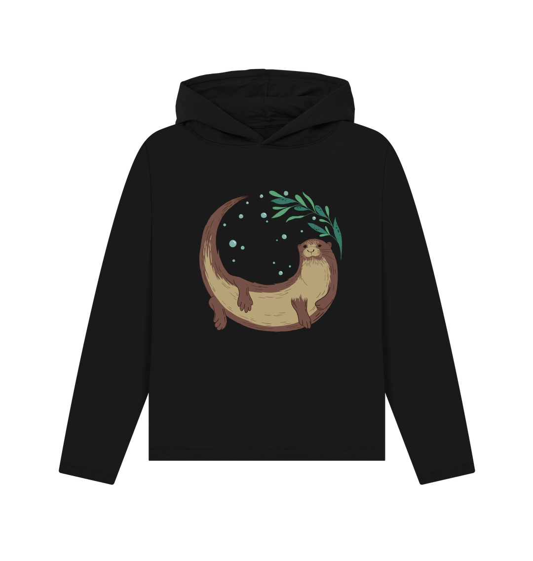 Black Printed Hoody