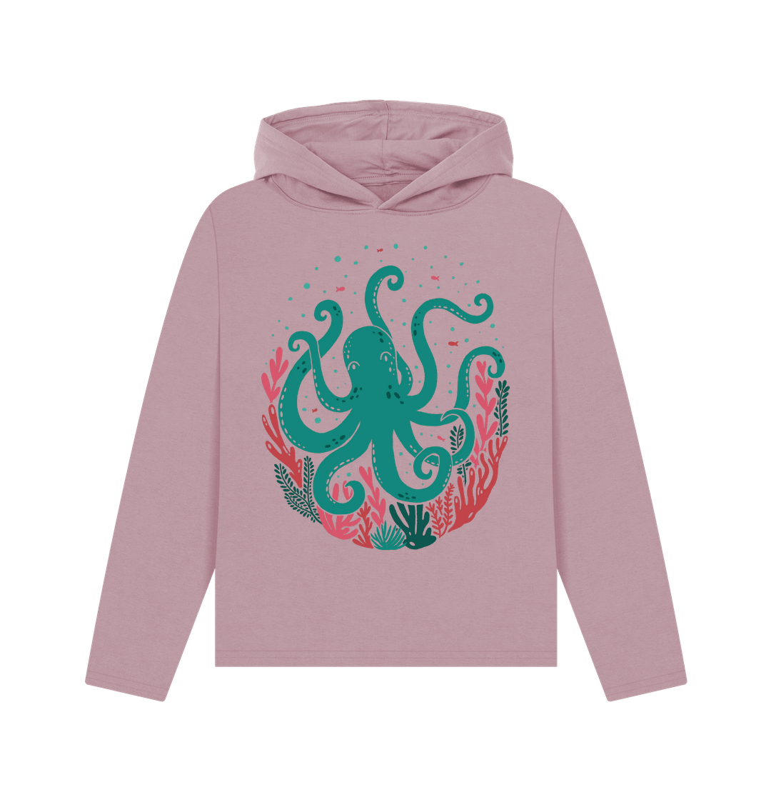 Mauve Printed Hoody