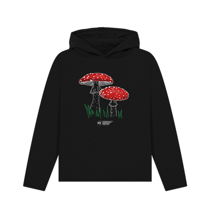 Black Printed Hoody