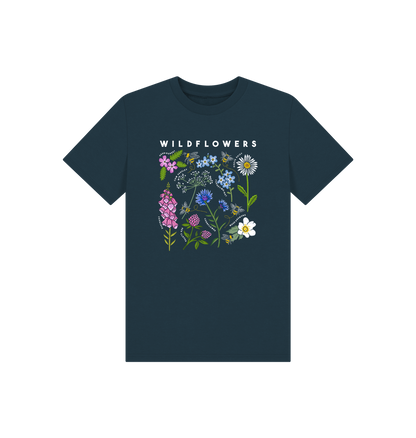 Sustainable wildflower printed kids t-shirt