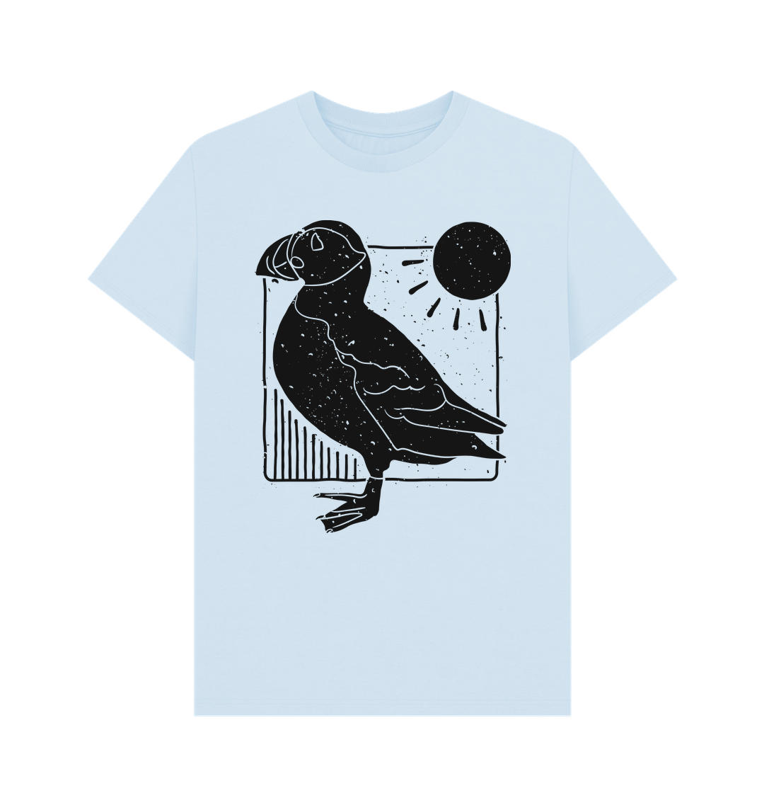 Sky Blue Printed T-shirt Front