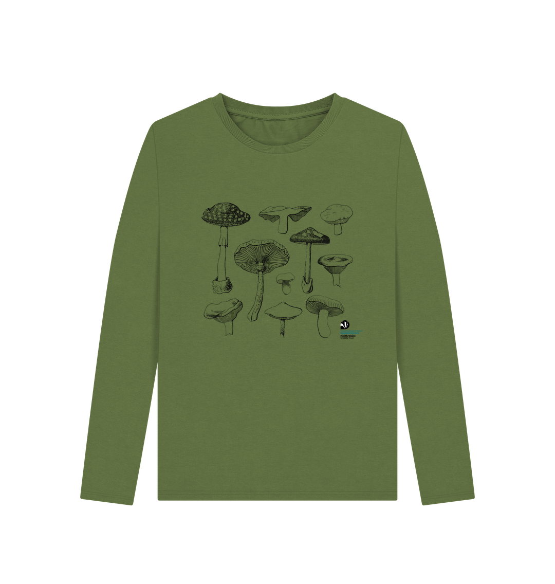 Khaki Mushroom long-sleeved top (Women)