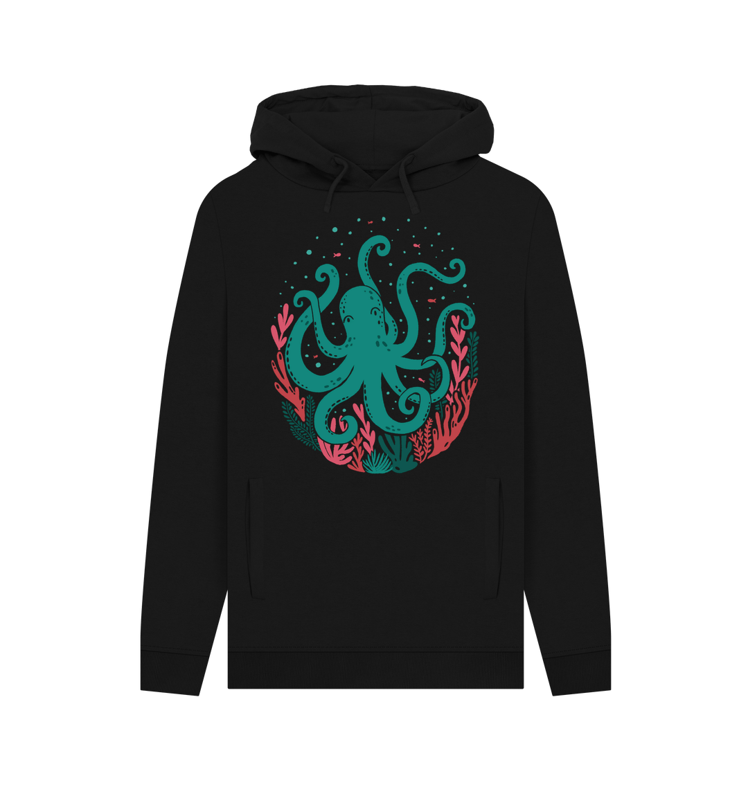 Black Printed Hoody