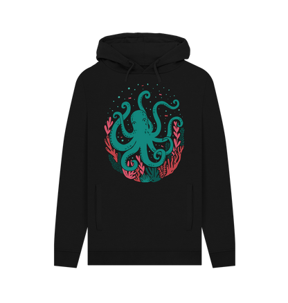 Black Printed Hoody