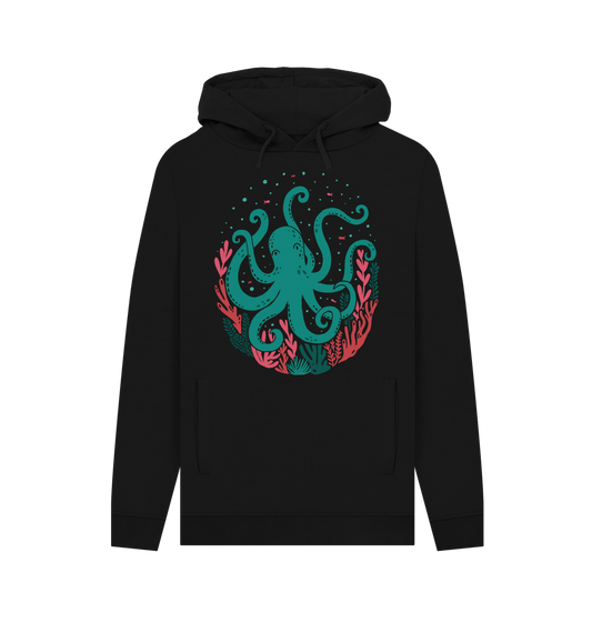 Black Printed Hoody