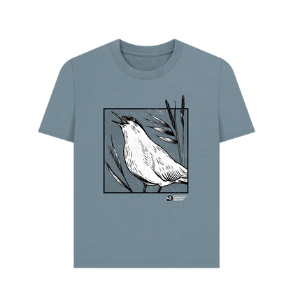 Stone Blue Printed T-shirt Front