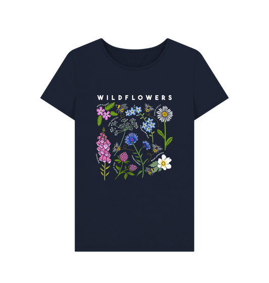 Navy Blue Printed T-shirt