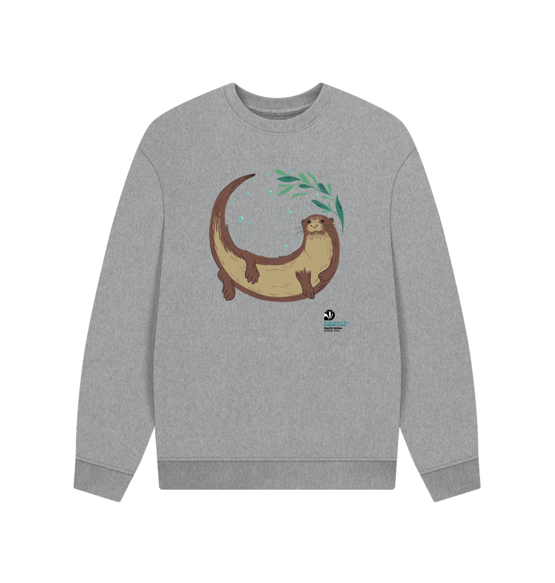 Athletic Grey Otter Oversized Jumper (Men)