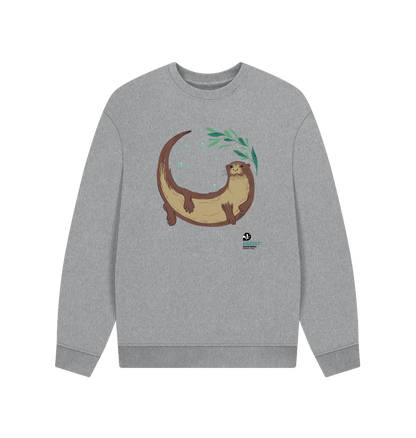 Athletic Grey Otter Oversized Jumper (Men)