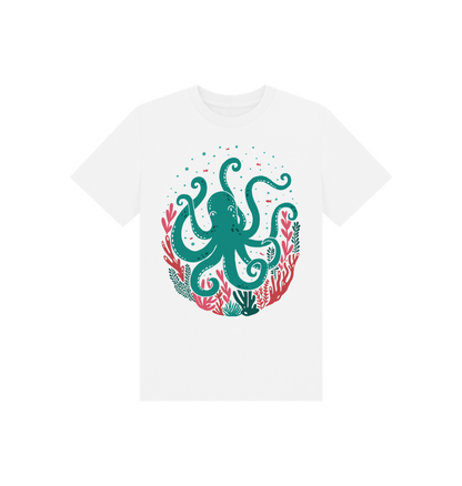 White Printed Kids T-Shirt