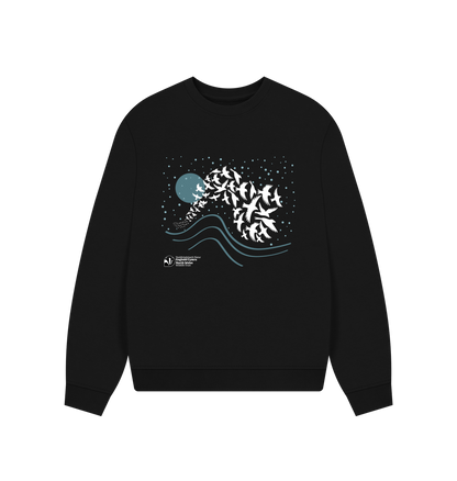 Black Printed Sweater