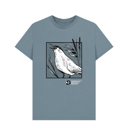 Stone Blue Printed T-shirt