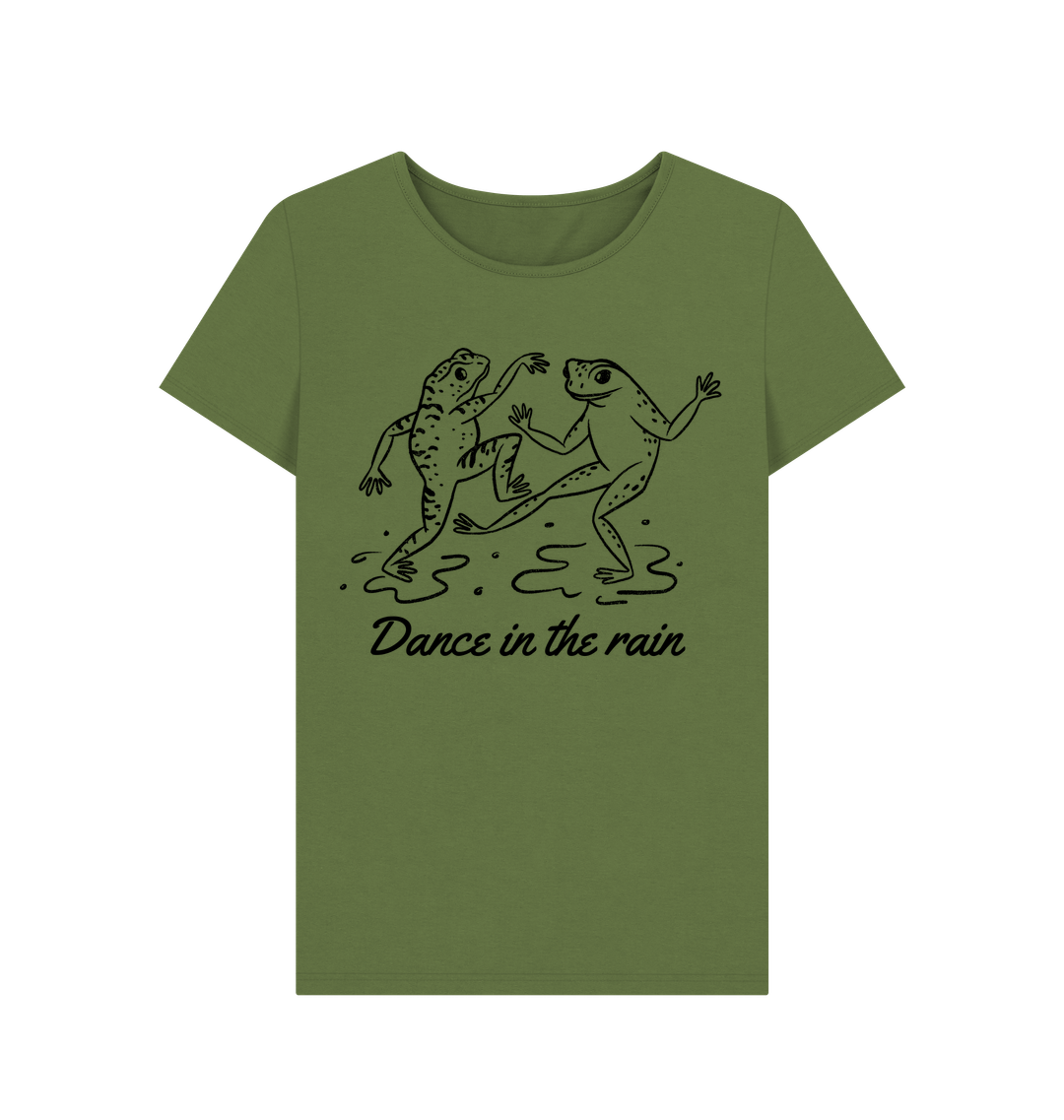 Khaki Printed T-shirt Front