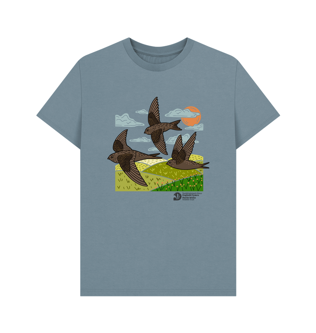 Stone Blue Printed T-shirt