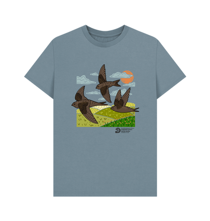Stone Blue Printed T-shirt