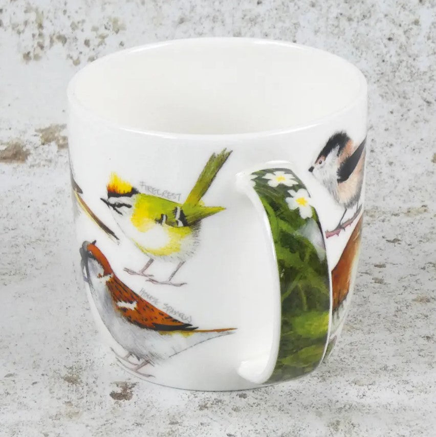 British birds bone china mug (boxed)